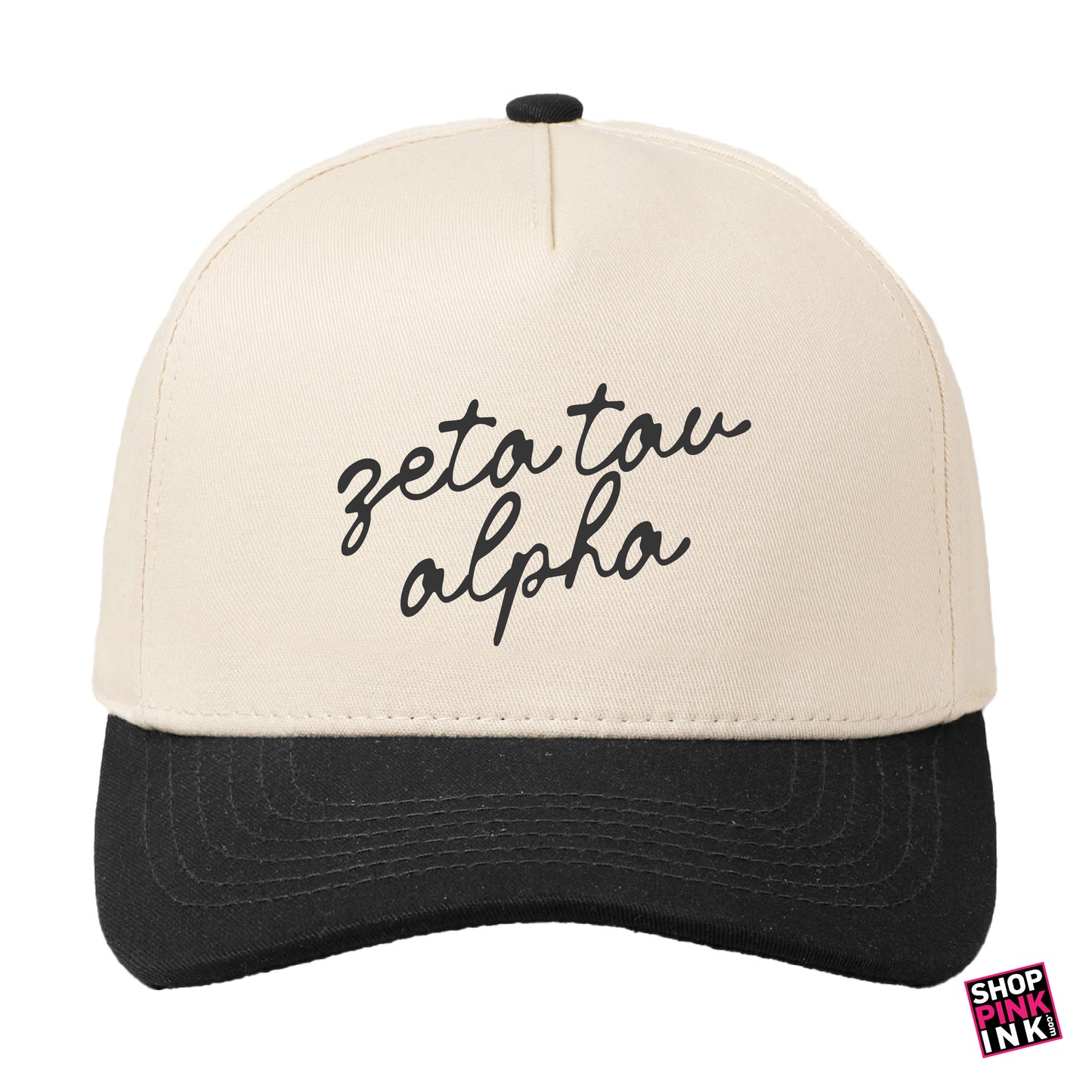 Zeta Tau Alpha - Natural Script Hat - 25611