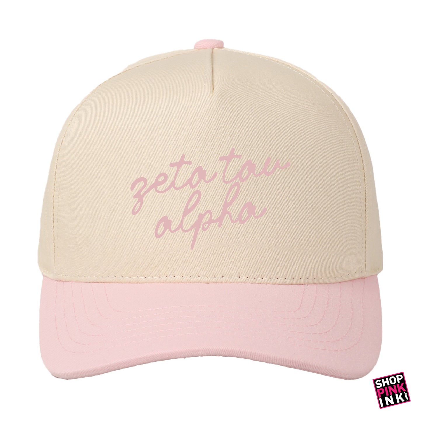 Zeta Tau Alpha - Natural Script Hat - 25611