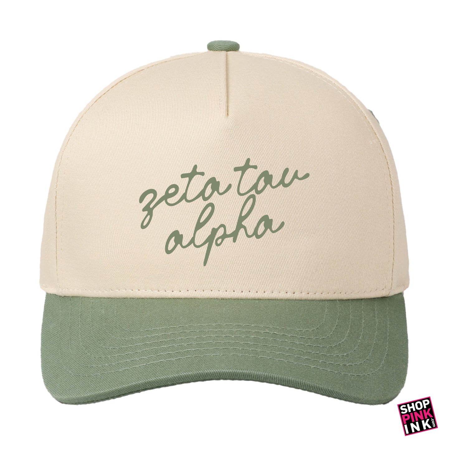Zeta Tau Alpha - Natural Script Hat - 25611