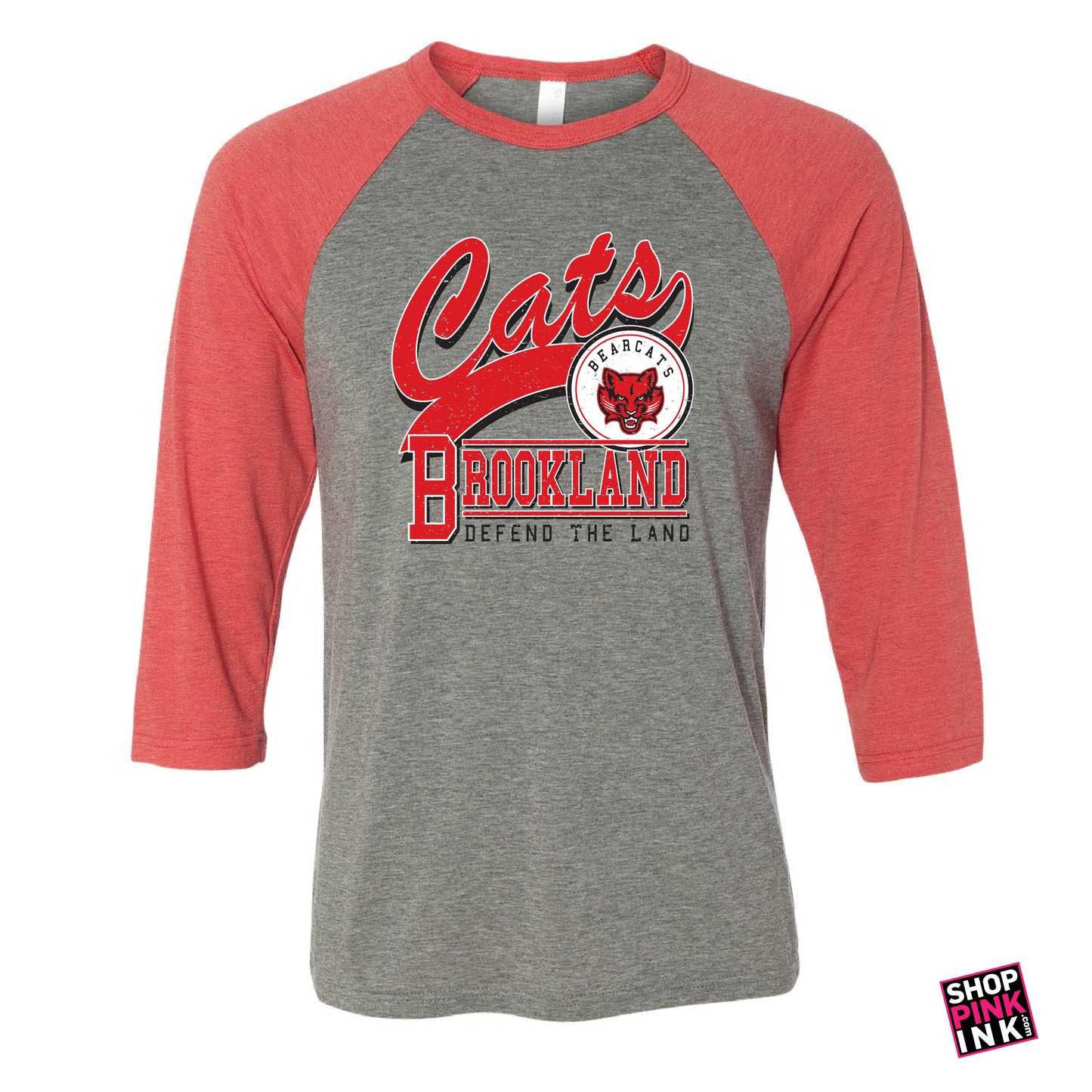 Brookland Middle School - Vintage Cats - Baseball Tee - 25811