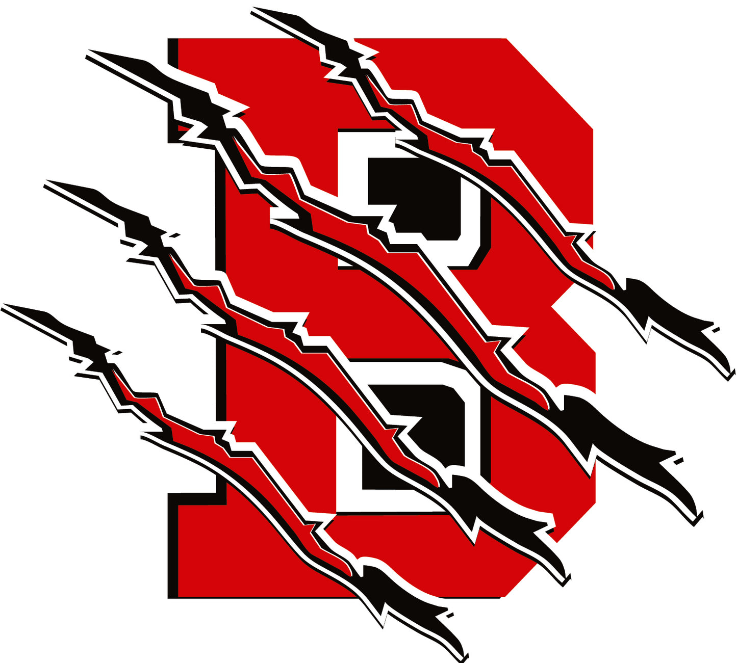 Brookland School - Car Window Decal - B Claw