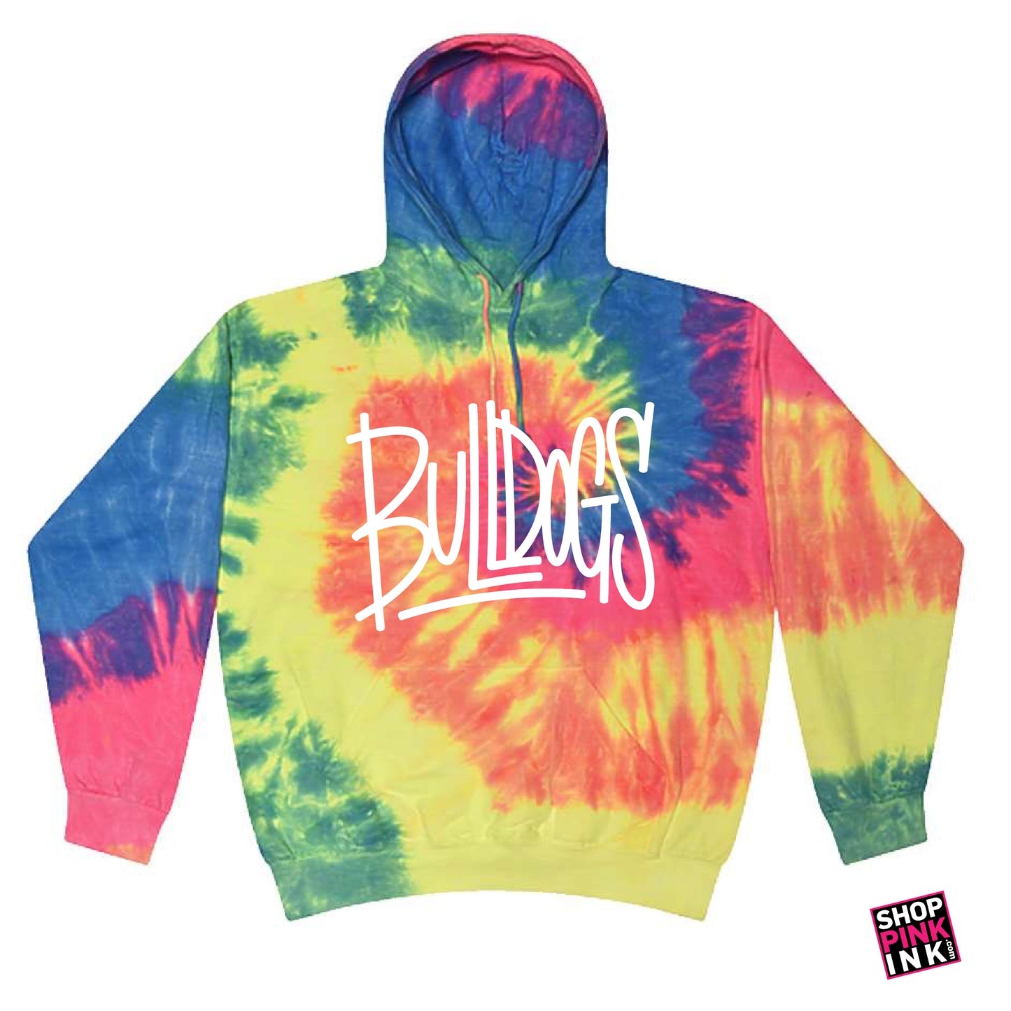 Gandy PTO - Tie Dye Bulldogs - Hoodie - 27002