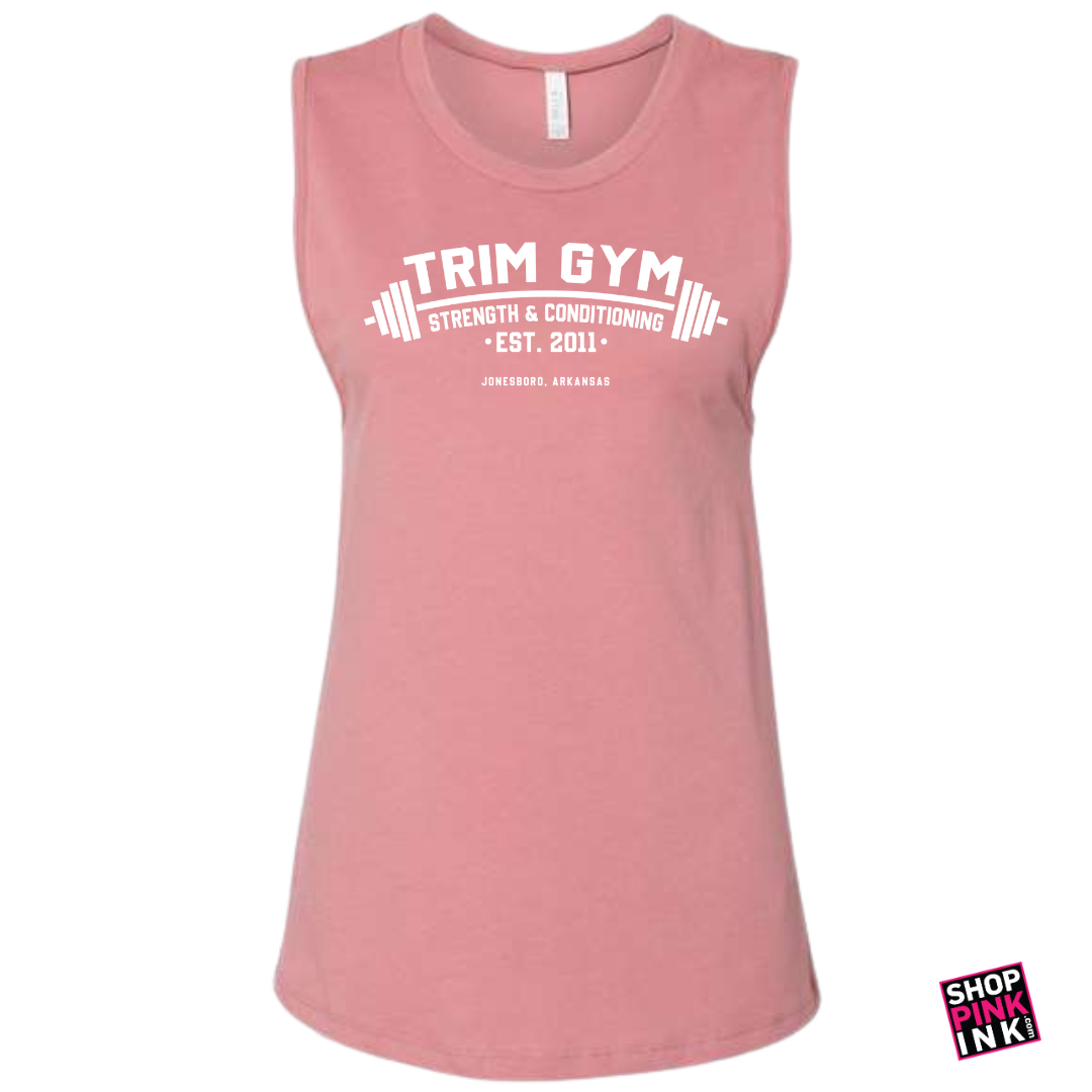 Trim Gym Strength & Conditioning - Logo Revamp - Women's Jersey Muscle Tank - 25020