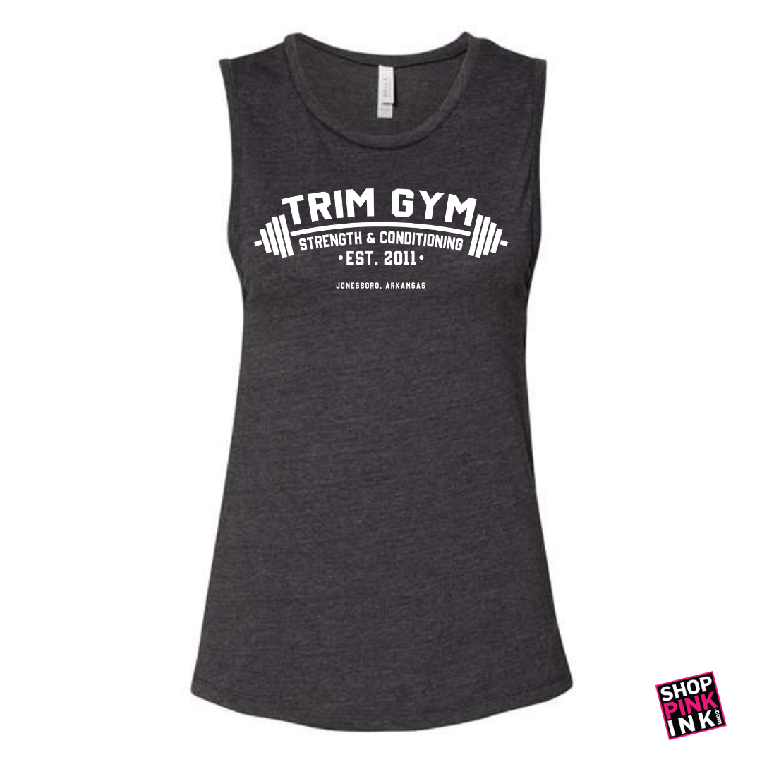 Trim Gym Strength & Conditioning - Logo Revamp - Women's Jersey Muscle Tank - 25020