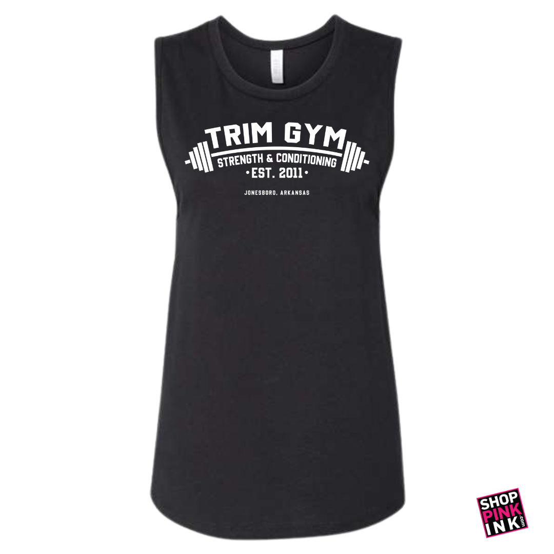 Trim Gym Strength & Conditioning - Logo Revamp - Women's Jersey Muscle Tank - 25020