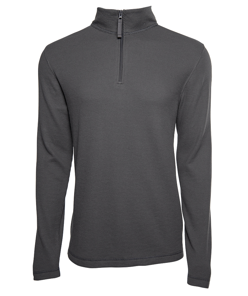 MEN’S LIGHTWEIGHT WAFFLE QUARTER ZIP PULLOVER