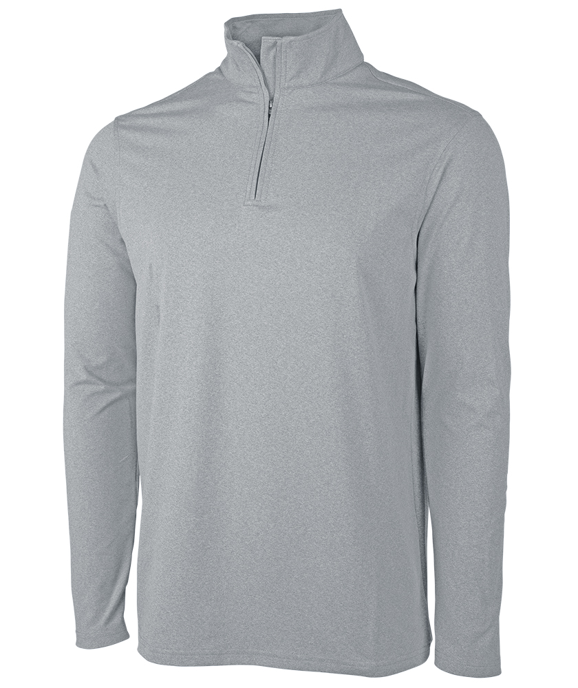 MEN'S HEATHERED ECO-LOGIC STRETCH QUARTER ZIP