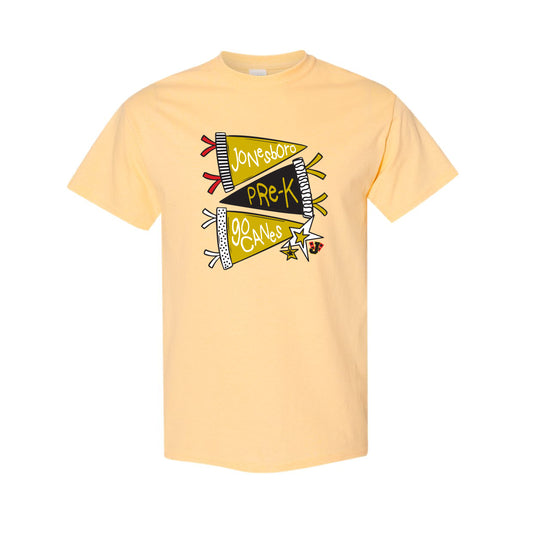 Jonesboro PreK - Pennant Flag - Short Sleeve - 26137