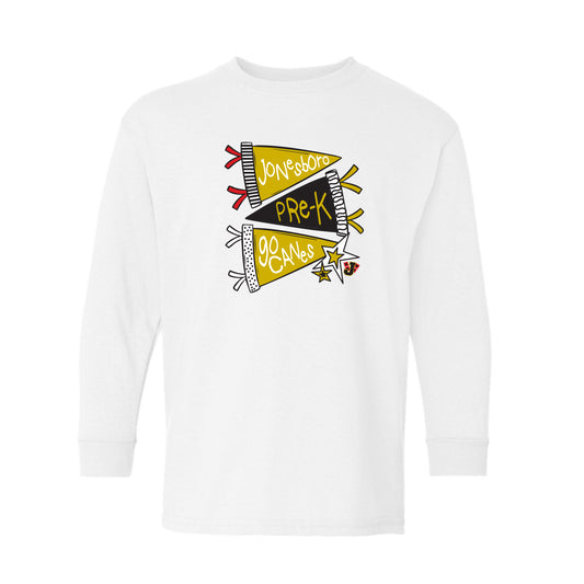 Jonesboro PreK - Pennant Flag - Long Sleeve - 26137