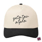 Zeta Tau Alpha - Natural Script Hat -  25611