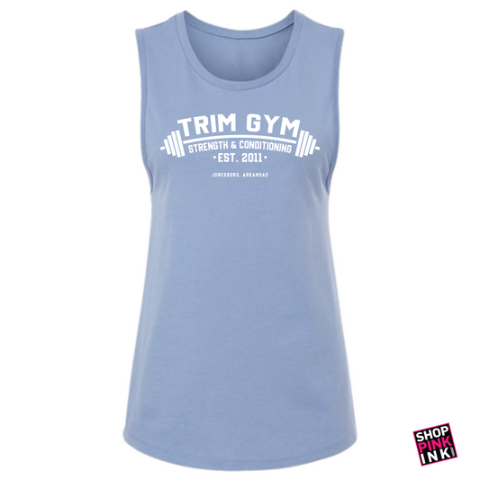 Trim Gym Strength & Conditioning - Logo Revamp - Women's Jersey Muscle Tank - 25020