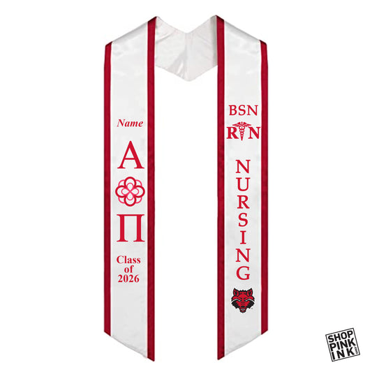 Alpha Omicron Pi - BSN Nursing - Graduation Stole