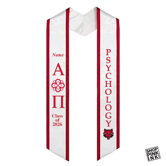Alpha Omicron Pi - Psychology - Graduation Stole