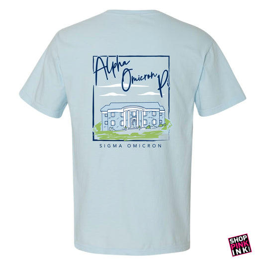 Alpha Omicron Pi - Blue Sorority House - PI 22752