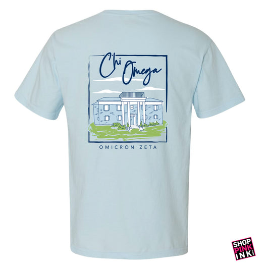 Chi Omega - Blue Sorority House - PI 22752