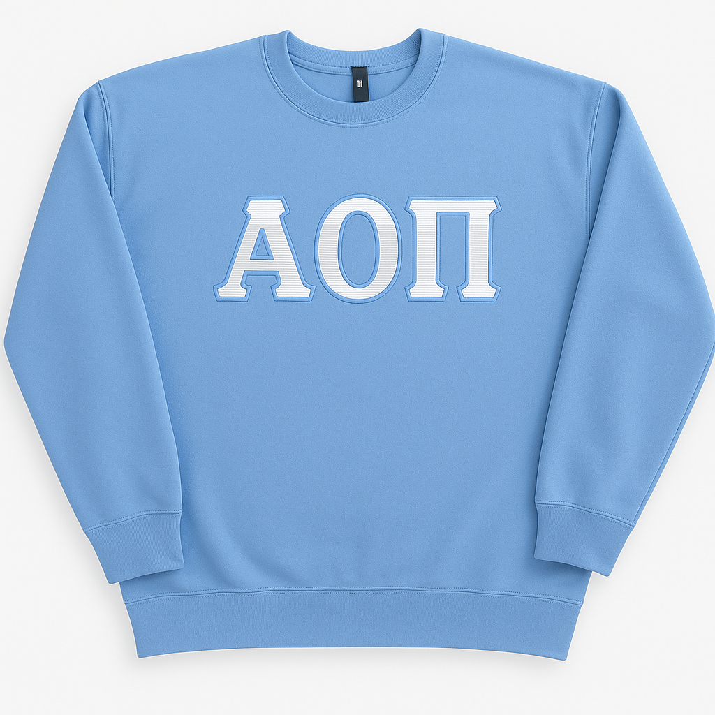 Alpha Omicron Pi - Carolina Subtle Stitch Crew