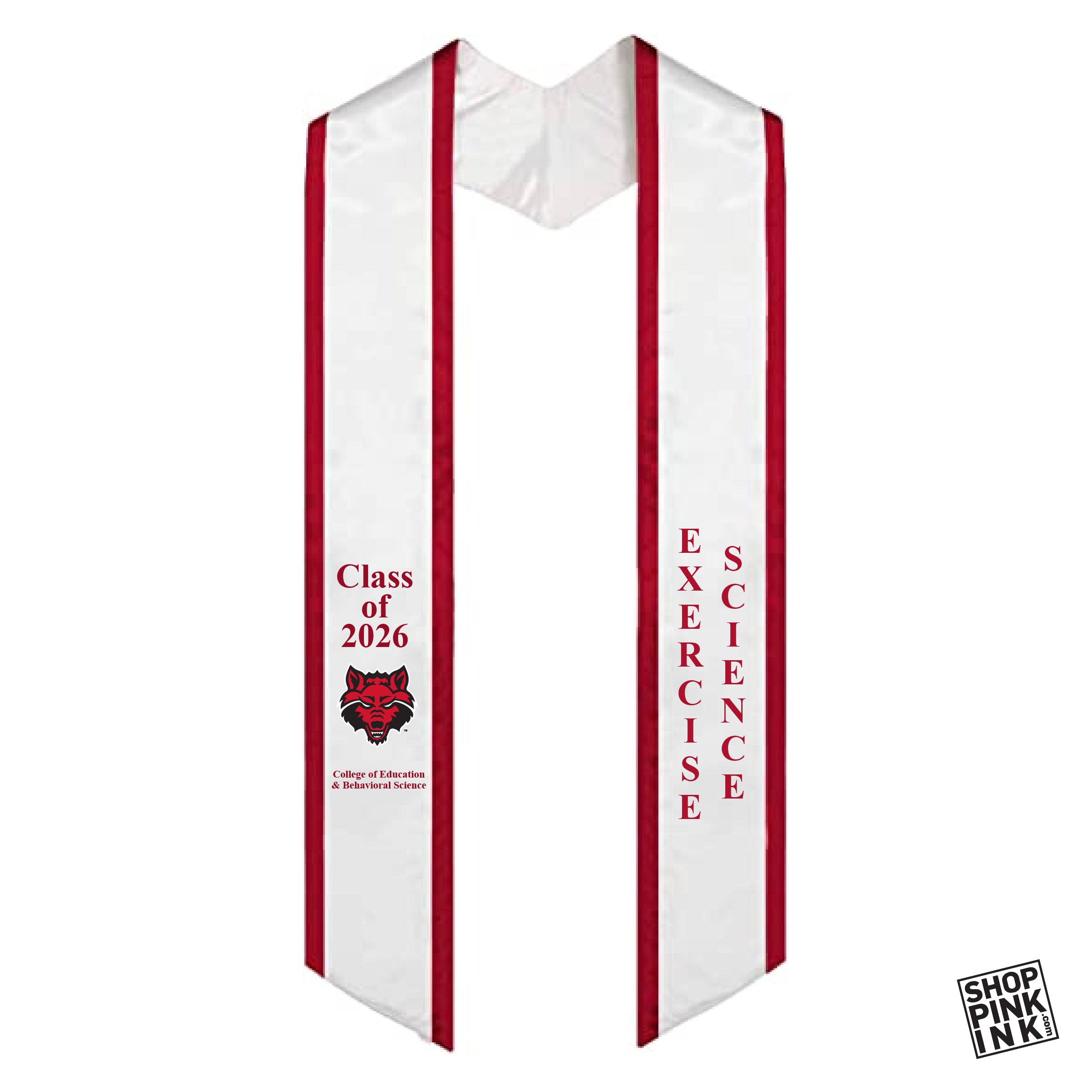 ASTATE - Exercise Science - Graduation Stole – Shop Pink Ink