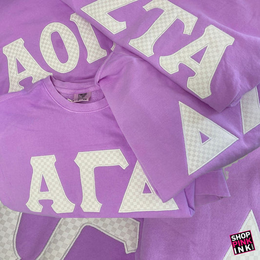 Alpha Gamma Delta - Vivid Violet Check