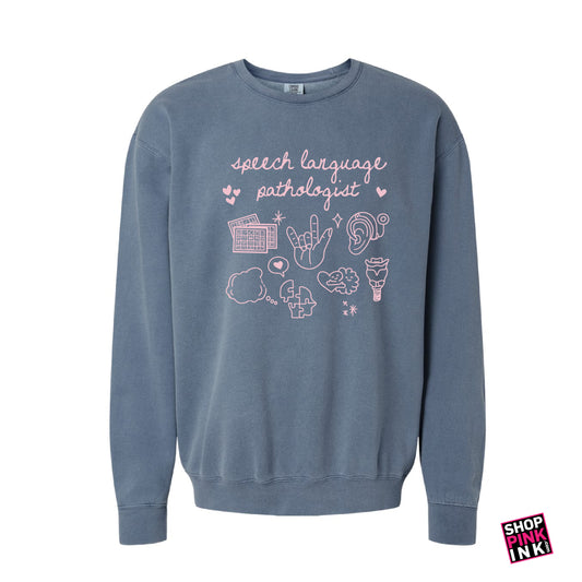 ASTATE - Communication Disorders - Speech Doodles - Crewneck - 25189