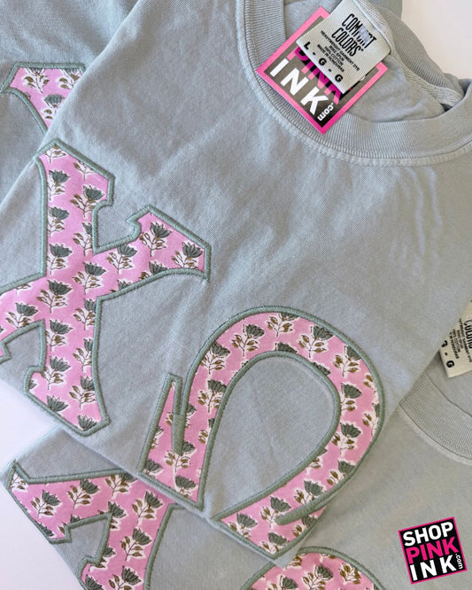 Chi Omega - Lettered Shirt - Soft Sage