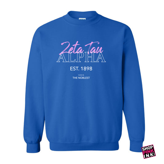 Zeta Tau Alpha - Lilac Script - PI 23477