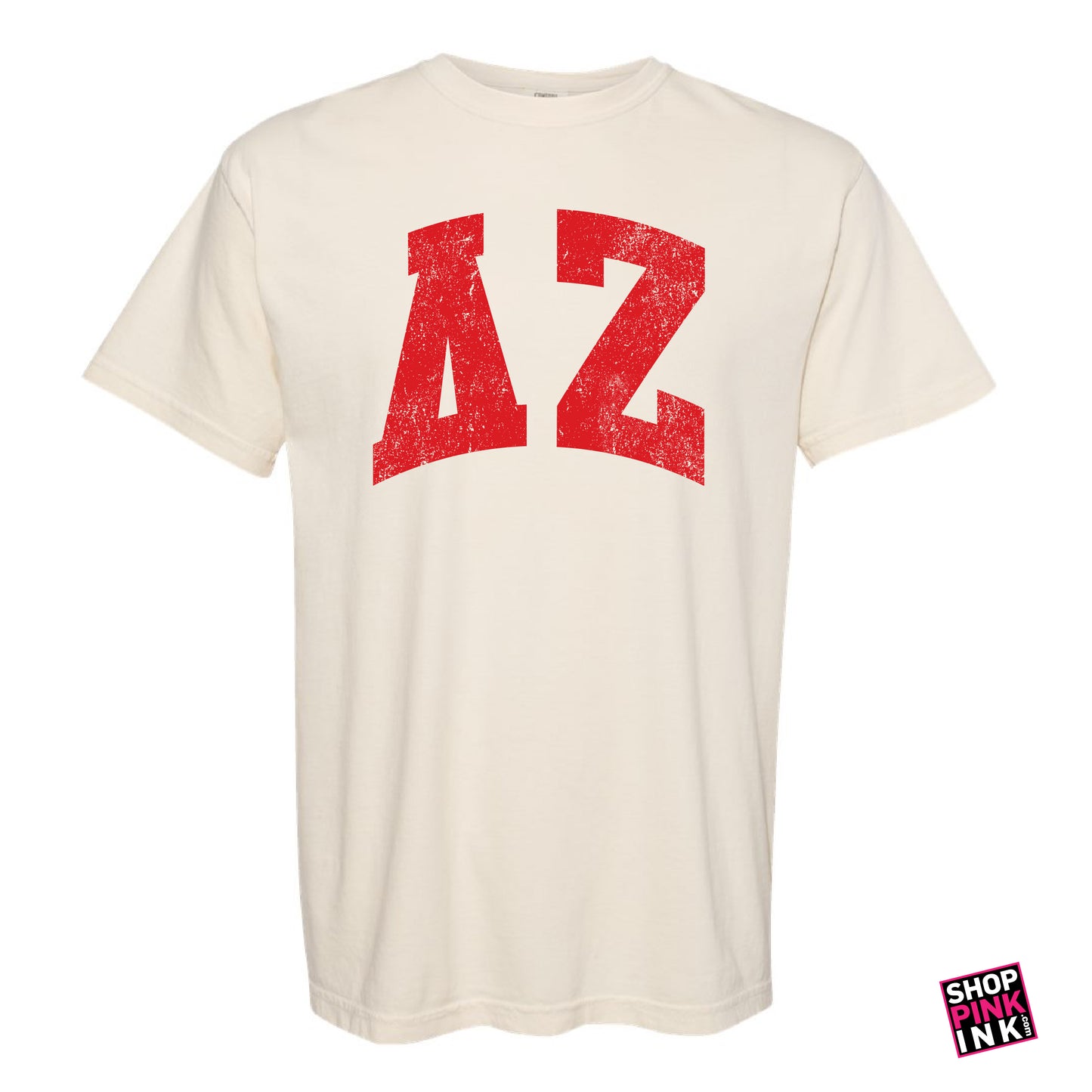 Delta Zeta - Distressed Letters - PI 24301