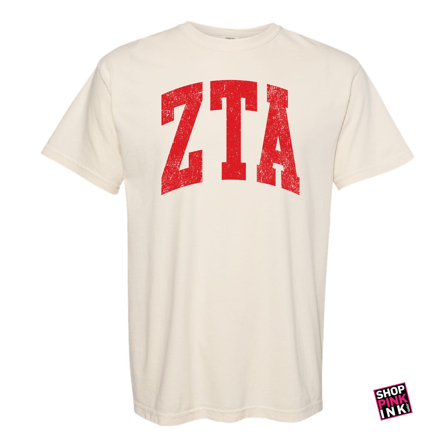 Zeta Tau Alpha - Distressed Letters - PI 24301