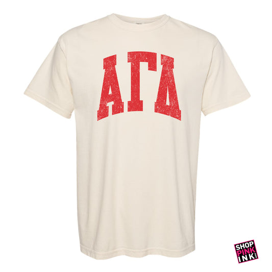 Alpha Gamma Delta - Distressed Letters - PI 24301