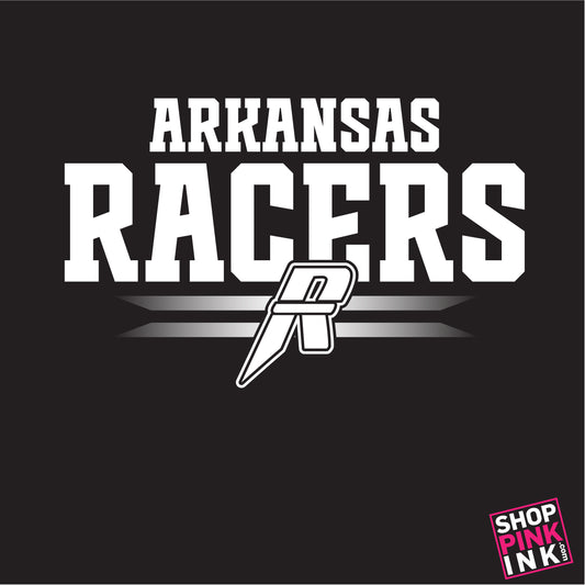 Arkansas Racers - Full Logo - Car Decal