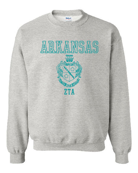 Zeta Tau Alpha - Arkansas Crest - PI 1093