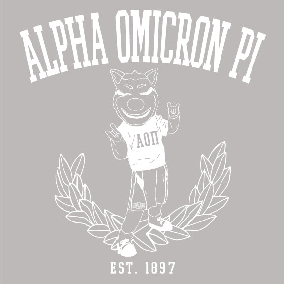 Alpha Omicron Pi - Old School Mascot - PI1117