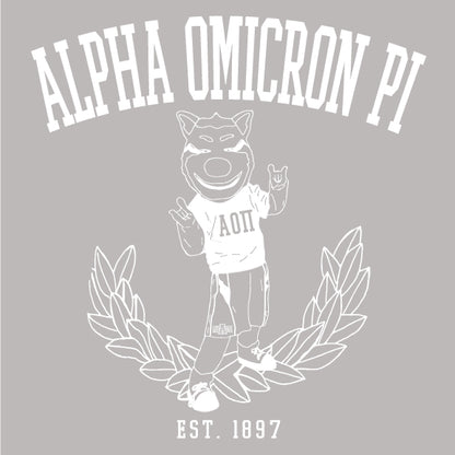 Alpha Omicron Pi - Old School Mascot - PI1117